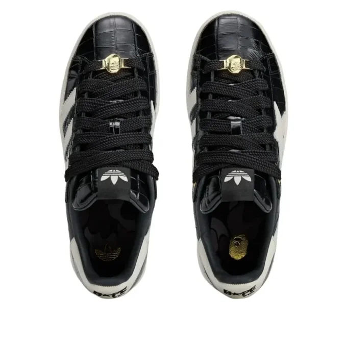 Adidas X a Bathing Ape Campus 00S „Black White”