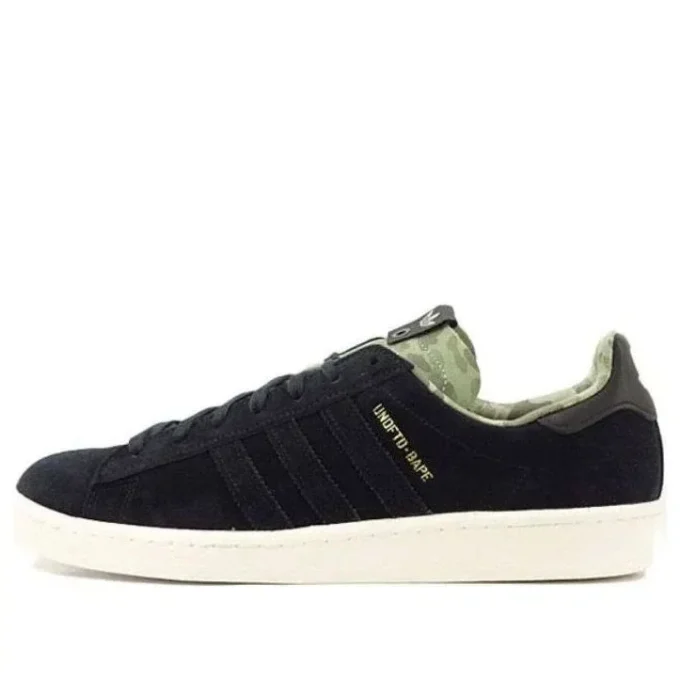 Adidas X a Bathing Ape X Undefeated Campus 80S „Black”