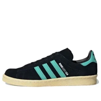 Adidas X Atmos X Wind and Sea Campus 80S „Black Blue”