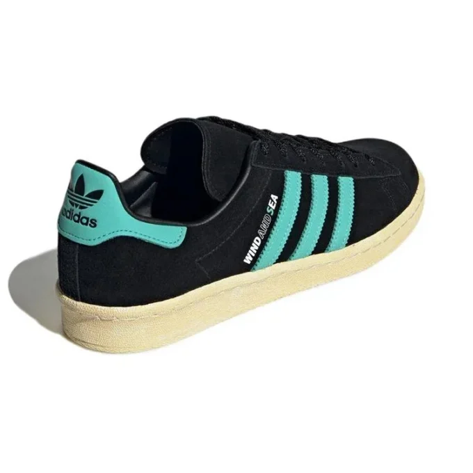 Adidas X Atmos X Wind and Sea Campus 80S „Black Blue”